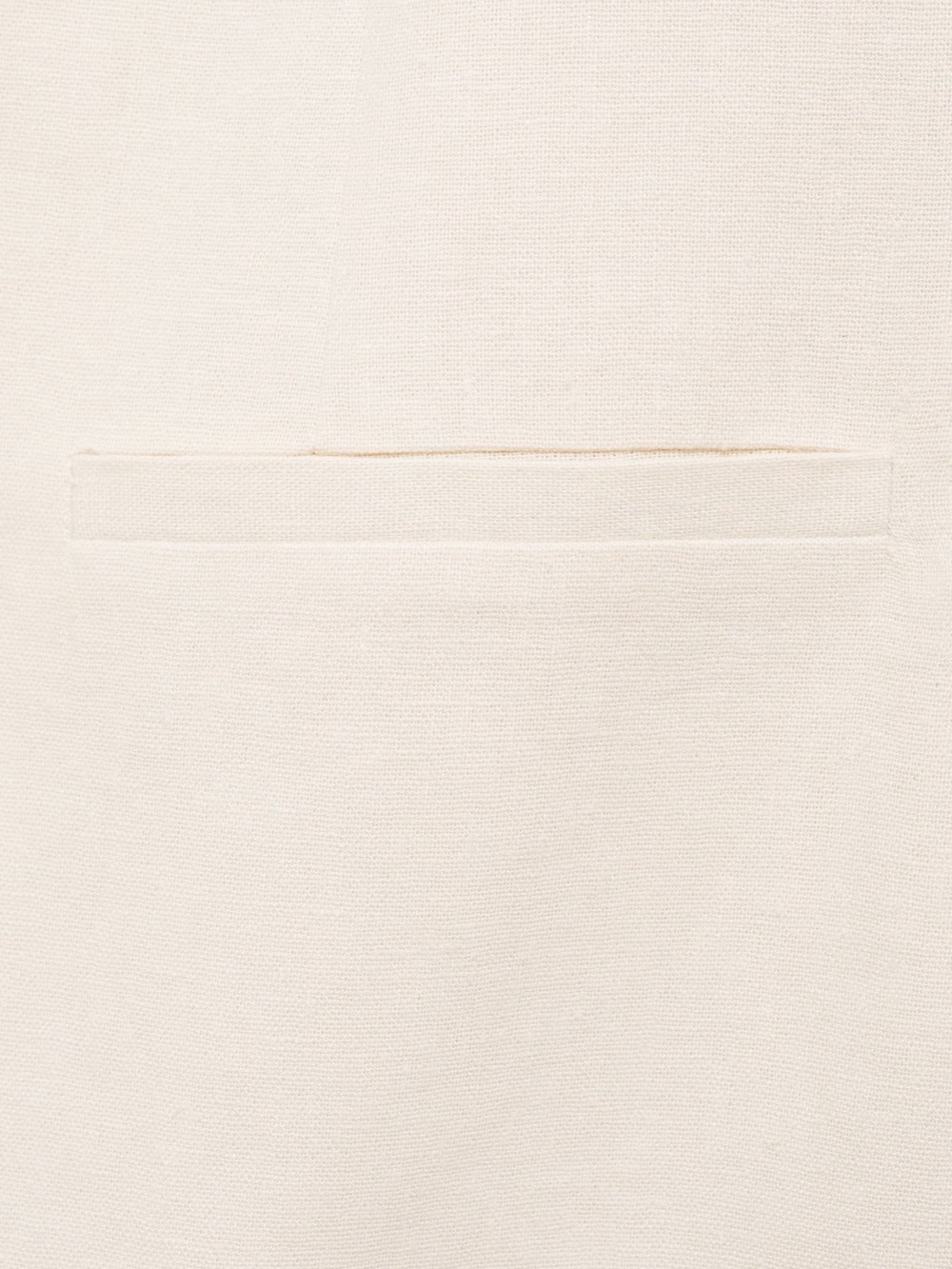 Mango Cream Mini Button-Front Dress - Picture 8 of 8